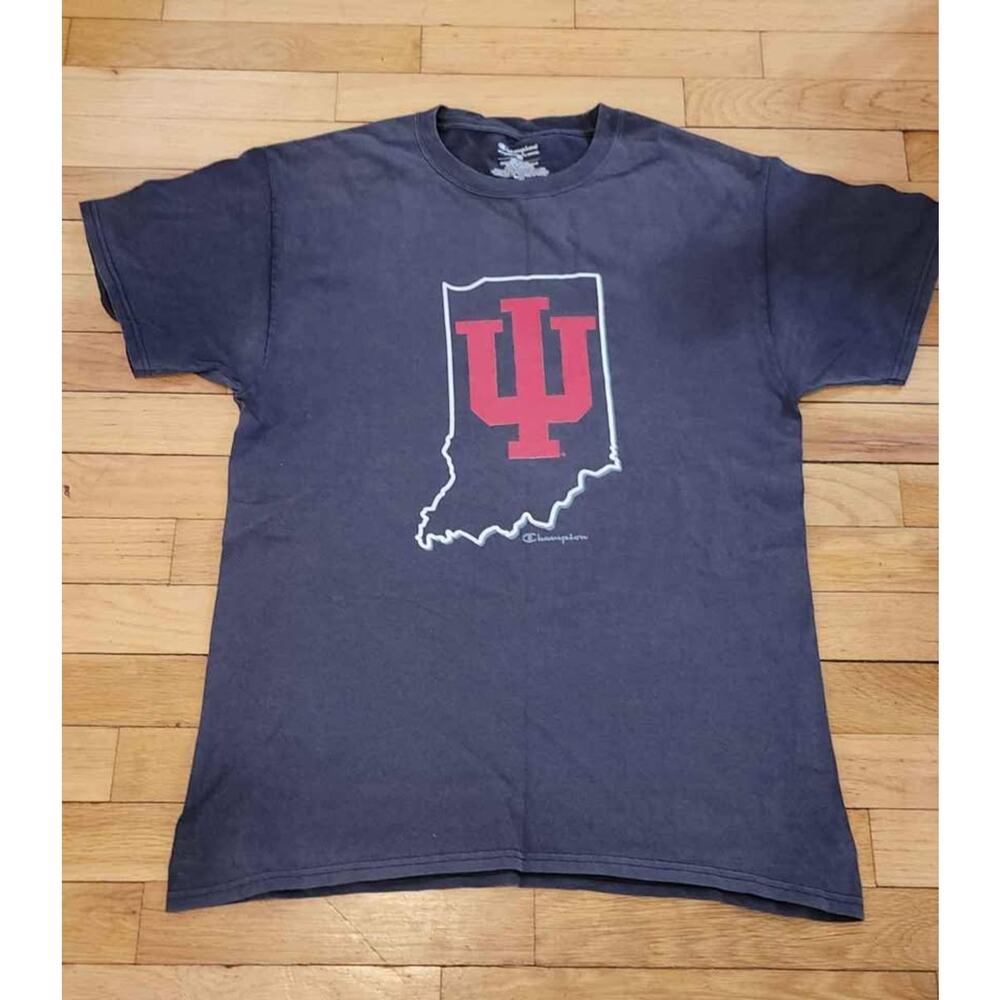 Indiana Hoosiers Champion T Shirt Mens Medium IU NCAA College Tee Medium‎